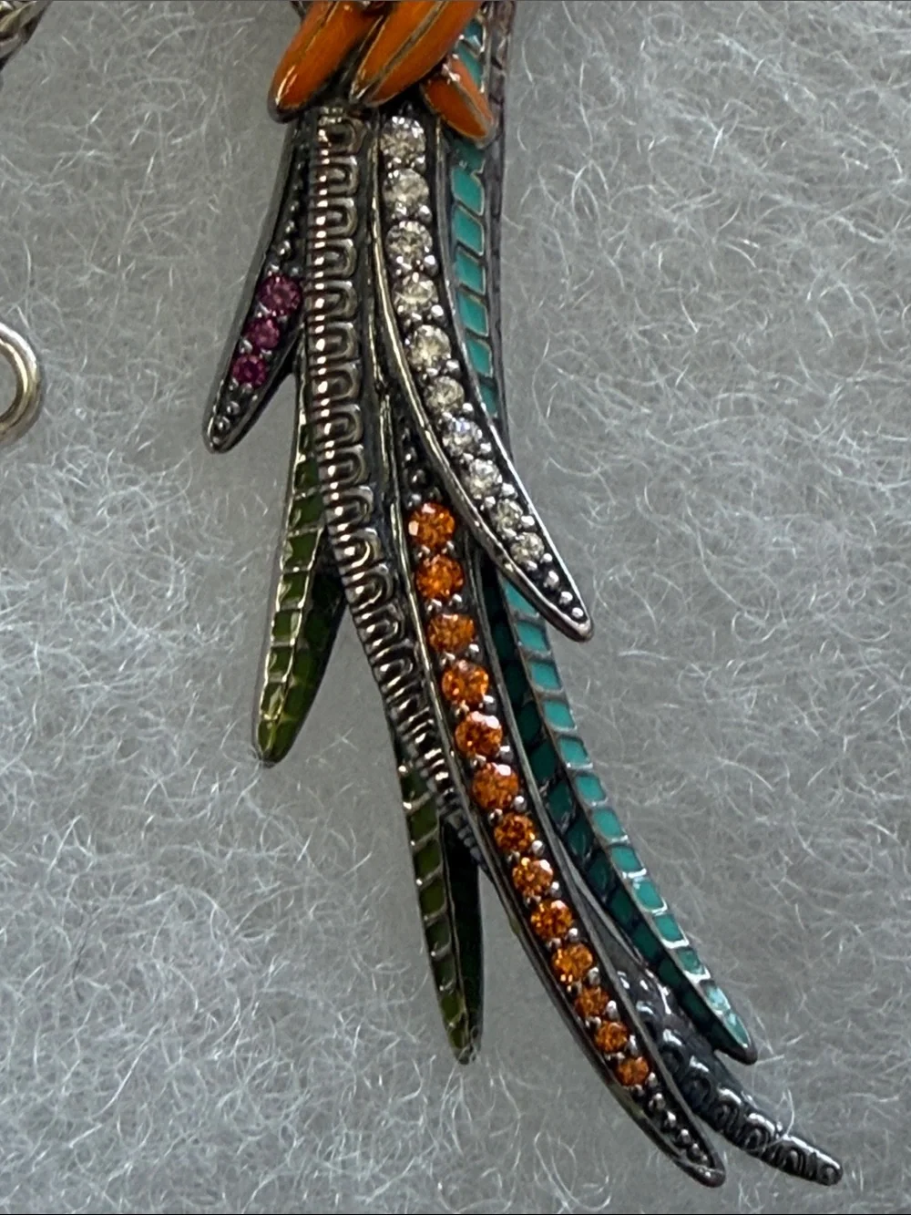 Thomas Sabo Colorful Parrot Pendant Necklace - Multicolor